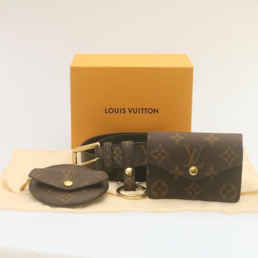 Louis Vuitton Monogram Ceinture Daily Multi Pocket Waist Bag Brown
